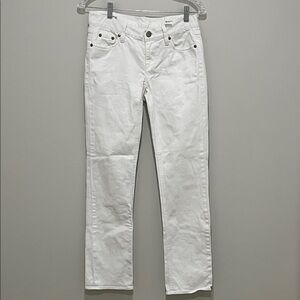 J. Crew White Matchstick Jeans